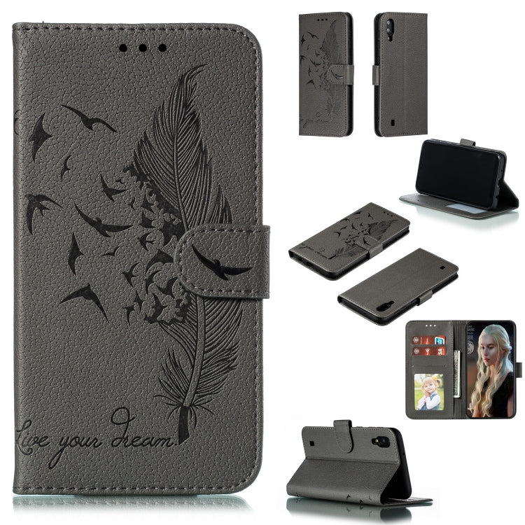 Custodia portafoglio in pelle flip per Samsung Galaxy M20