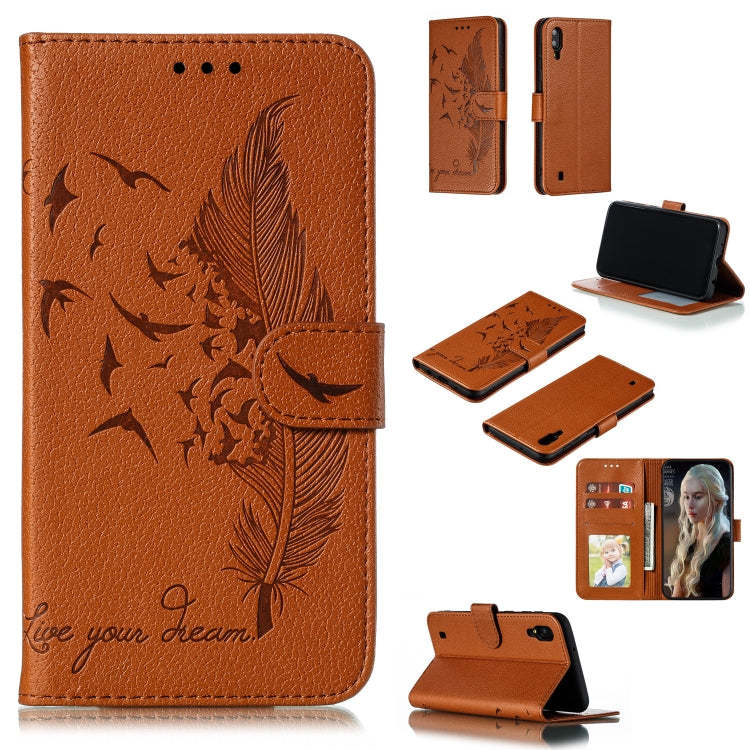 Custodia portafoglio in pelle flip per Samsung Galaxy M20