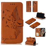 Custodia portafoglio in pelle flip per Samsung Galaxy M20