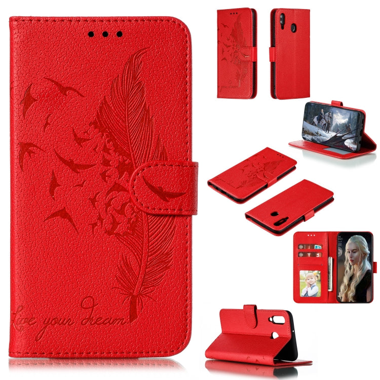 Custodia portafoglio in pelle flip per Samsung Galaxy M20