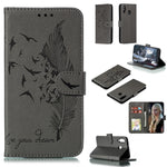 Custodia portafoglio in pelle flip per Samsung Galaxy M20