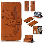 Custodia portafoglio in pelle flip per Samsung Galaxy M20