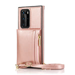 Custodia posteriore con supporto e fessure per carte per Huawei P40 Pro