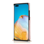 Custodia posteriore con supporto e fessure per carte per Huawei P40 Pro