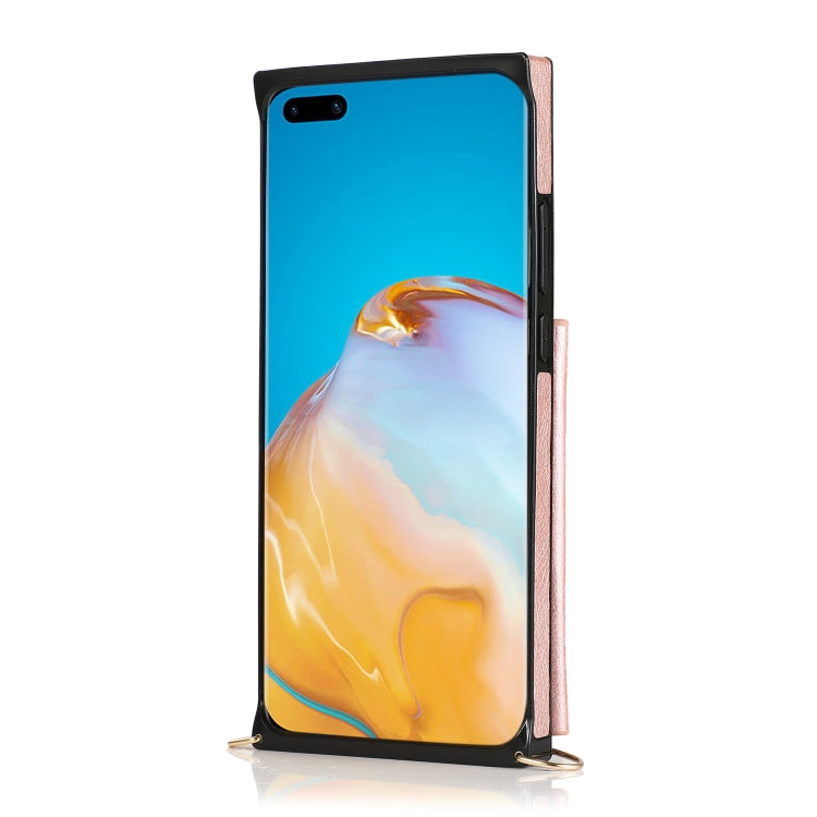 Custodia posteriore con supporto e fessure per carte per Huawei P40 Pro