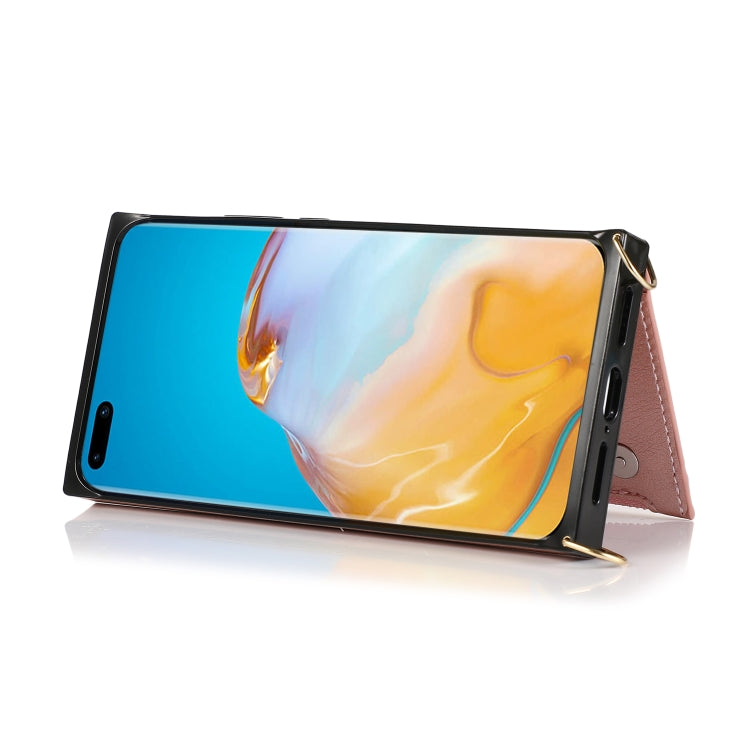 Custodia posteriore con supporto e fessure per carte per Huawei P40 Pro
