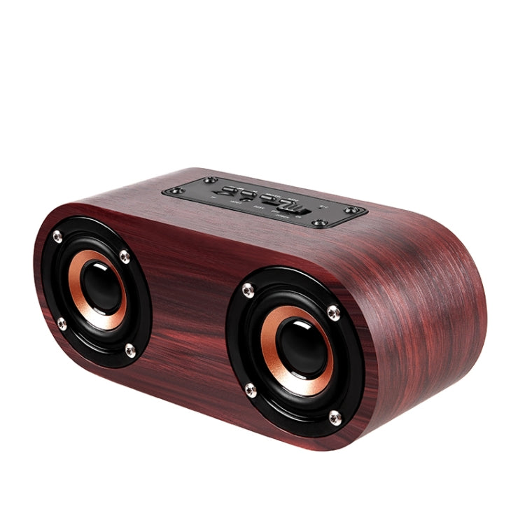Altoparlante Bluetooth Q8 doppia tromba in legno