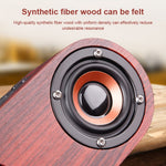 Altoparlante Bluetooth Q8 doppia tromba in legno