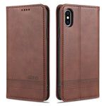 Custodia portafoglio in pelle con slot carte per iPhone XR