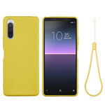 Custodia antiurto in silicone liquido per Sony Xperia 5 II