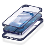 Custodia protettiva in vetro e plastica per iPhone 12 mini, 12, 1