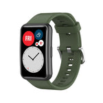 Cinturino in silicone per Huawei Watch Fit con fibbia in acciaio