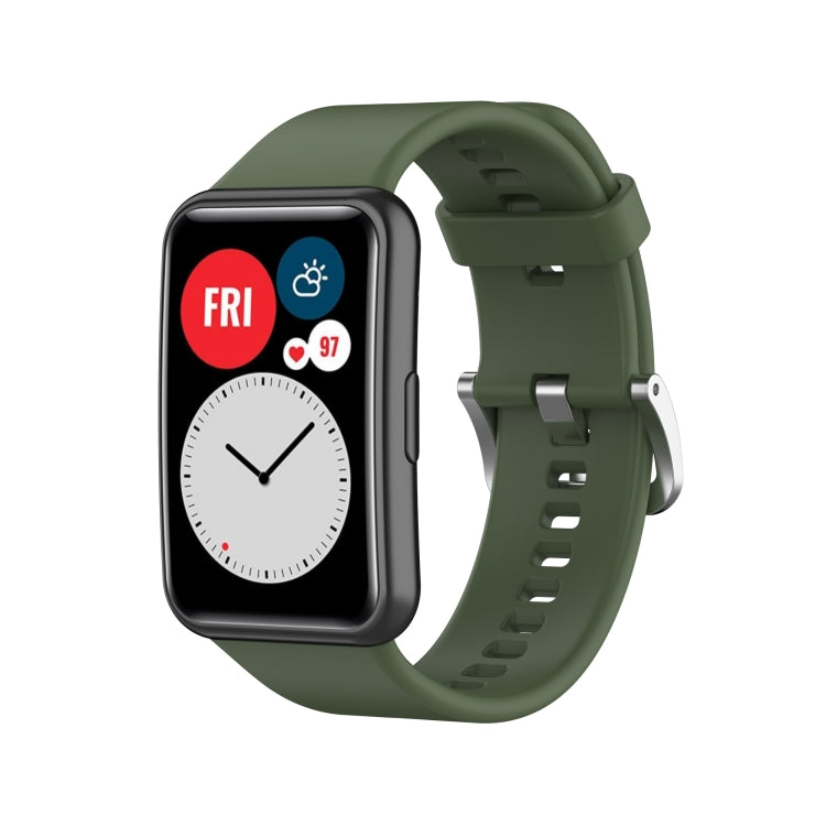 Cinturino in silicone per Huawei Watch Fit con fibbia in acciaio
