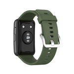 Cinturino in silicone per Huawei Watch Fit con fibbia in acciaio
