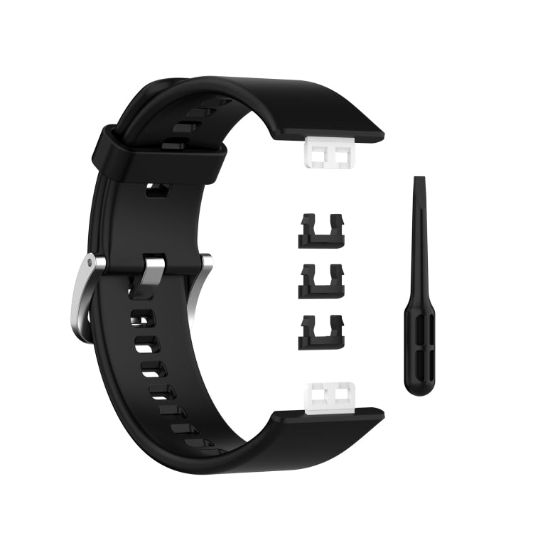 Cinturino in silicone per Huawei Watch Fit con fibbia in acciaio
