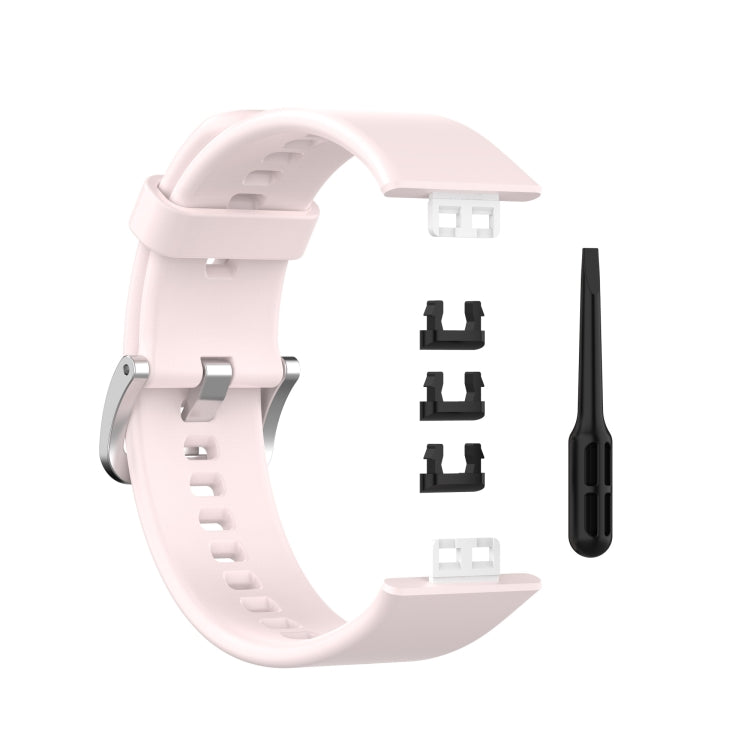 Cinturino in silicone per Huawei Watch Fit con fibbia in acciaio