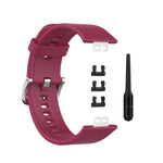 Cinturino in silicone per Huawei Watch Fit con fibbia in acciaio