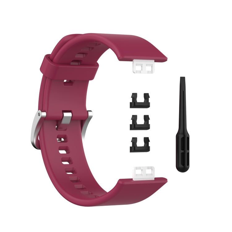 Cinturino in silicone per Huawei Watch Fit con fibbia in acciaio