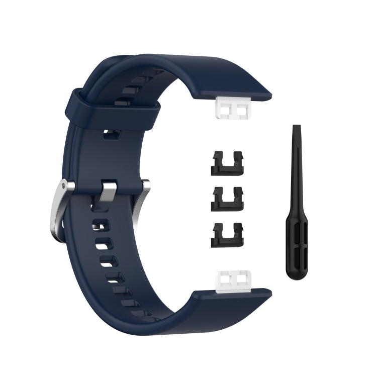 Cinturino in silicone per Huawei Watch Fit con fibbia in acciaio