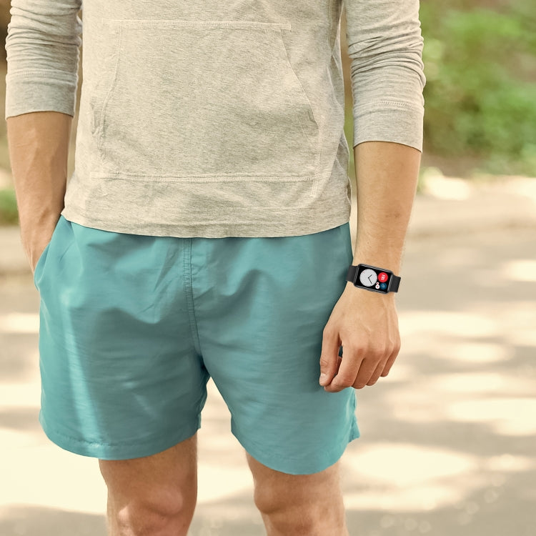 Cinturino in silicone per Huawei Watch Fit con fibbia in acciaio