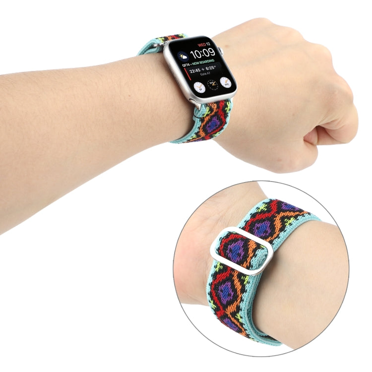 Cinturino nylon elastico con fibbia per Apple Watch SE 40mm e 38m