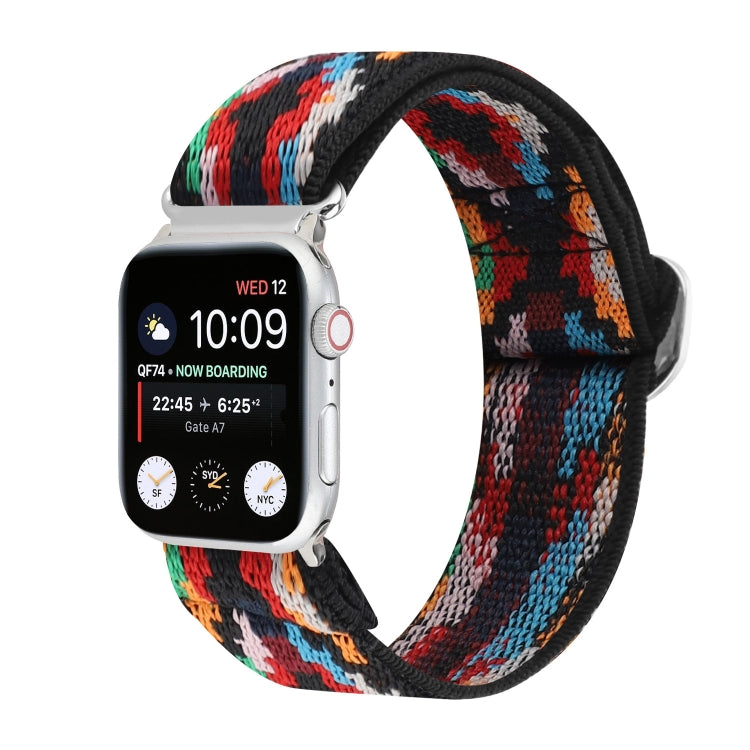 Cinturino nylon elastico con fibbia per Apple Watch SE 40mm e 38m