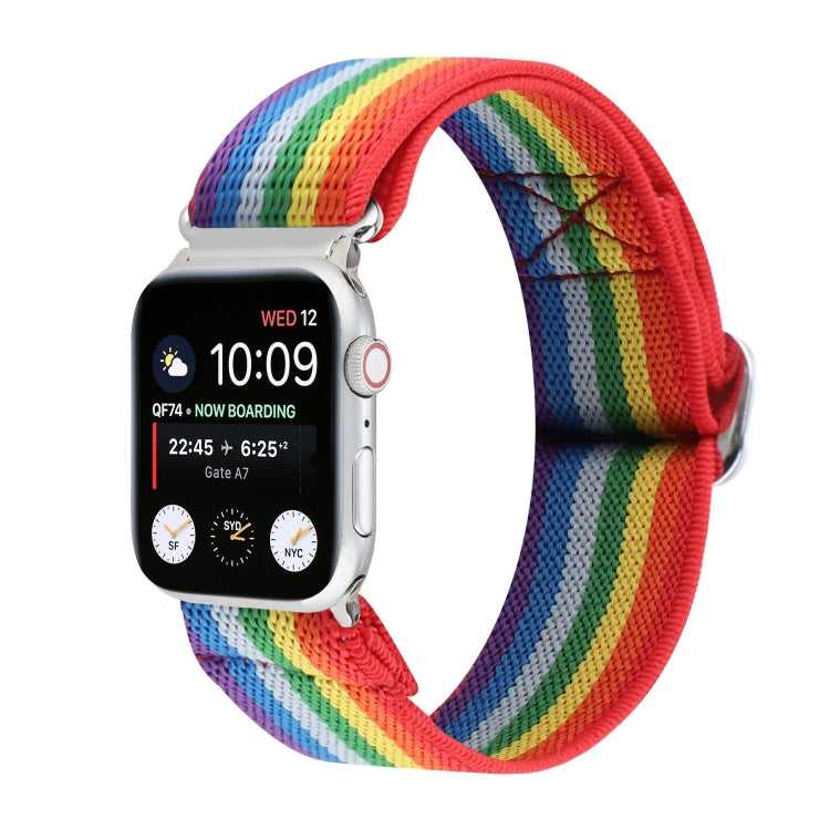 Cinturino nylon elastico con fibbia per Apple Watch SE 40mm e 38m