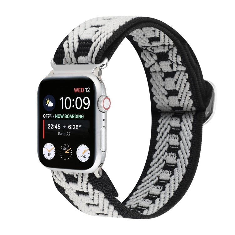 Cinturino nylon elastico con fibbia per Apple Watch SE 40mm e 38m