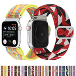 Cinturino nylon elastico con fibbia per Apple Watch SE 40mm e 38m