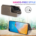 Custodia protettiva mandala con doppia fibbia per Huawei P40 Pro, P30 Pro e P40