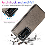 Custodia protettiva mandala con doppia fibbia per Huawei P40 Pro, P30 Pro e P40