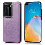Custodia protettiva mandala con doppia fibbia per Huawei P40 Pro, P30 Pro e P40
