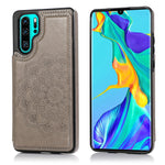Custodia protettiva mandala con doppia fibbia per Huawei P40 Pro, P30 Pro e P40