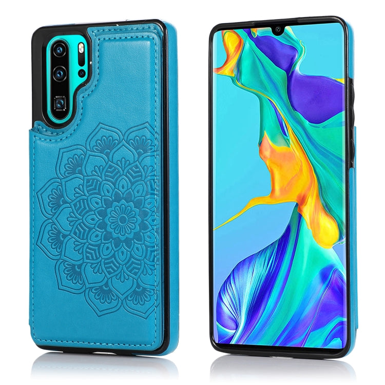 Custodia protettiva mandala con doppia fibbia per Huawei P40 Pro, P30 Pro e P40