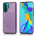 Custodia protettiva mandala con doppia fibbia per Huawei P40 Pro, P30 Pro e P40