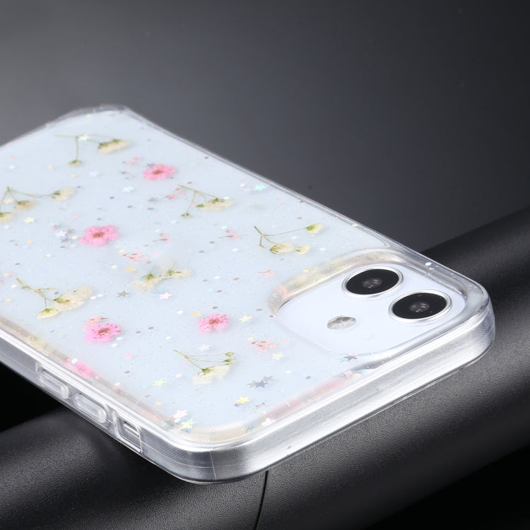 Custodia protettiva in TPU con motivo fiori per iPhone 11