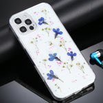 Custodia protettiva in TPU con motivo fiori per iPhone 11
