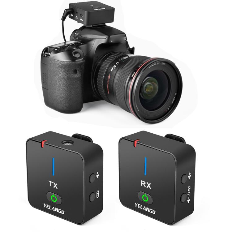 Microfono wireless YELANGU MX5 2.4G per interviste