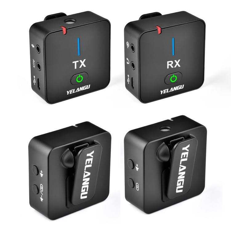 Microfono wireless YELANGU MX5 2.4G per interviste
