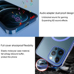 Custodia TPU trasparente con placcatura laser per iPhone 12 Pro M