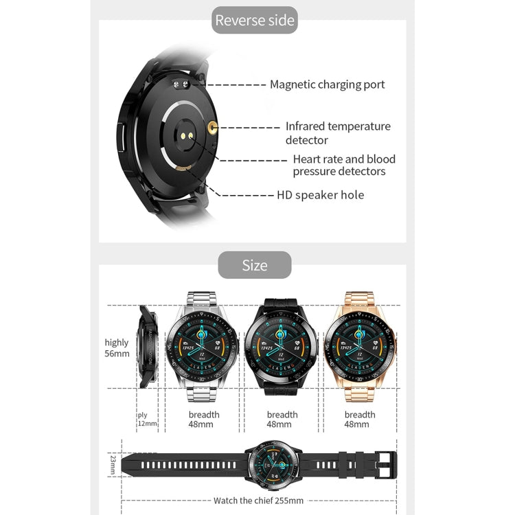 GT3 Smartwatch con schermo rotondo 1,3" e cardiofrequenzimetro