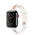 Cinturino in silicone arcobaleno per Apple Watch 38-41mm