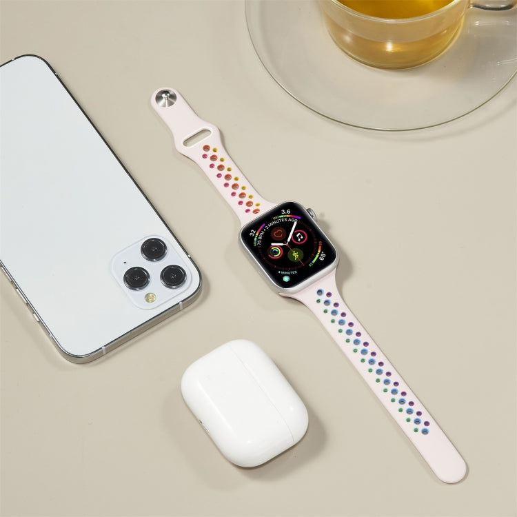 Cinturino in silicone arcobaleno per Apple Watch 38-41mm