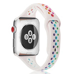 Cinturino in silicone arcobaleno per Apple Watch 38-41mm