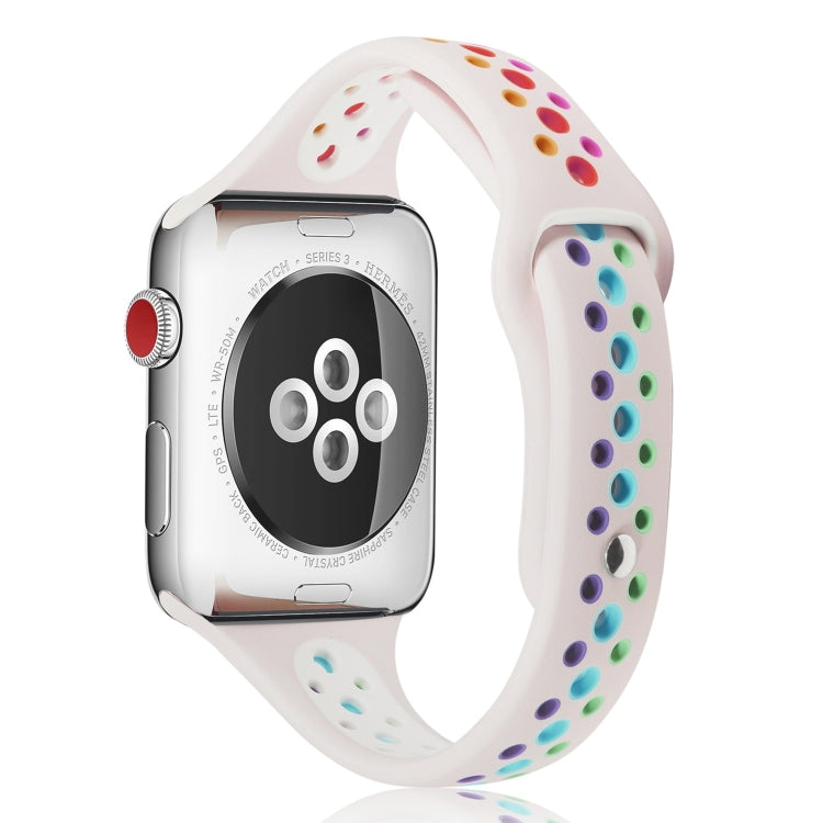 Cinturino in silicone arcobaleno per Apple Watch 38-41mm