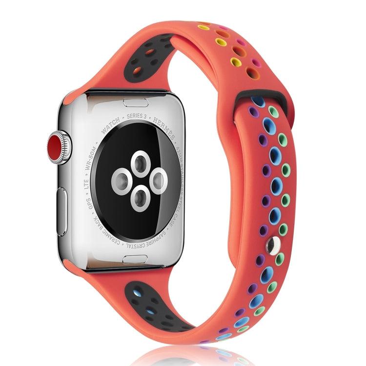 Cinturino in silicone arcobaleno per Apple Watch 38-41mm