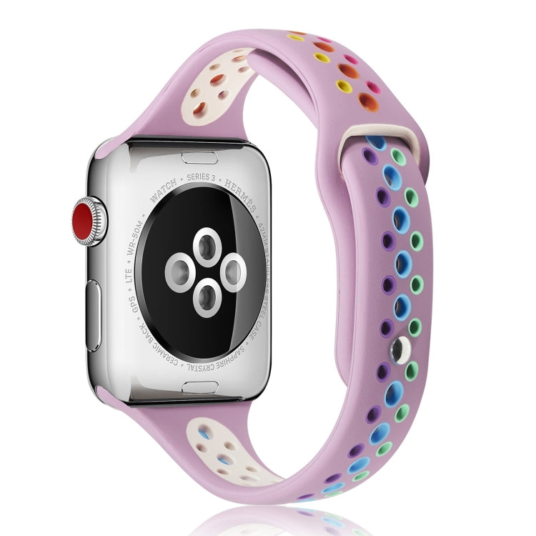 Cinturino in silicone arcobaleno per Apple Watch 38-41mm
