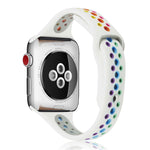 Cinturino in silicone arcobaleno per Apple Watch 38-41mm