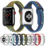Cinturino in silicone arcobaleno per Apple Watch 38-41mm