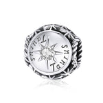 Perline argento 925 costellazioni zircone 12 pezzi